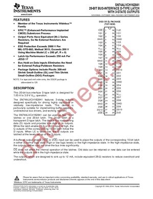 74ALVCH162841GRE4 datasheet  